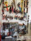Wall of Tools, Wrenches, Sockets, Blow Torches, Levels, Pliers, and more