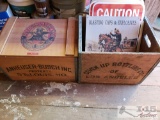 Wooden 7-Up Crate, Anheuser-Busch Inc Crate, with 4 License Plates and Approc 24 Signs