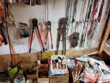 Bolt Cutters Extension Cords, Bungee Cords, and Painting Supplies