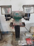 Craftsman Industrial Rated 3/4 HP Grinder on Stand with Grinding Wheel Dresse, Works Well!