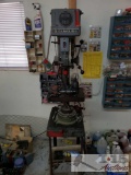 Clausing Drill Press Series 16SC with Drill Press Indexer and Attachments, See Video!!