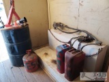 Weather Gaurd 88 Gallon Tank with Fuel Transfer Pump, Jerry Cans, Barrel and Drum Holder