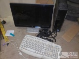 Hp Monitor, Dell Windows 7 Tower with Keyboard