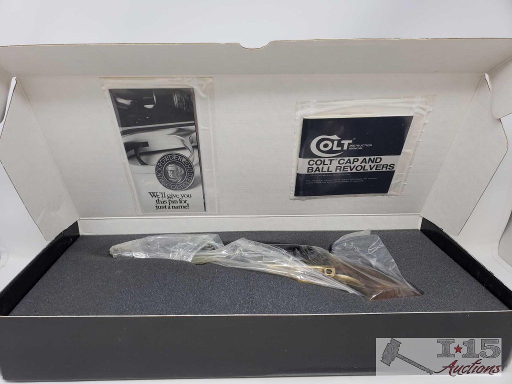 Colt 2nd Dragoon Black Powder .44 Cal Revolver, Original Box, Never Fired