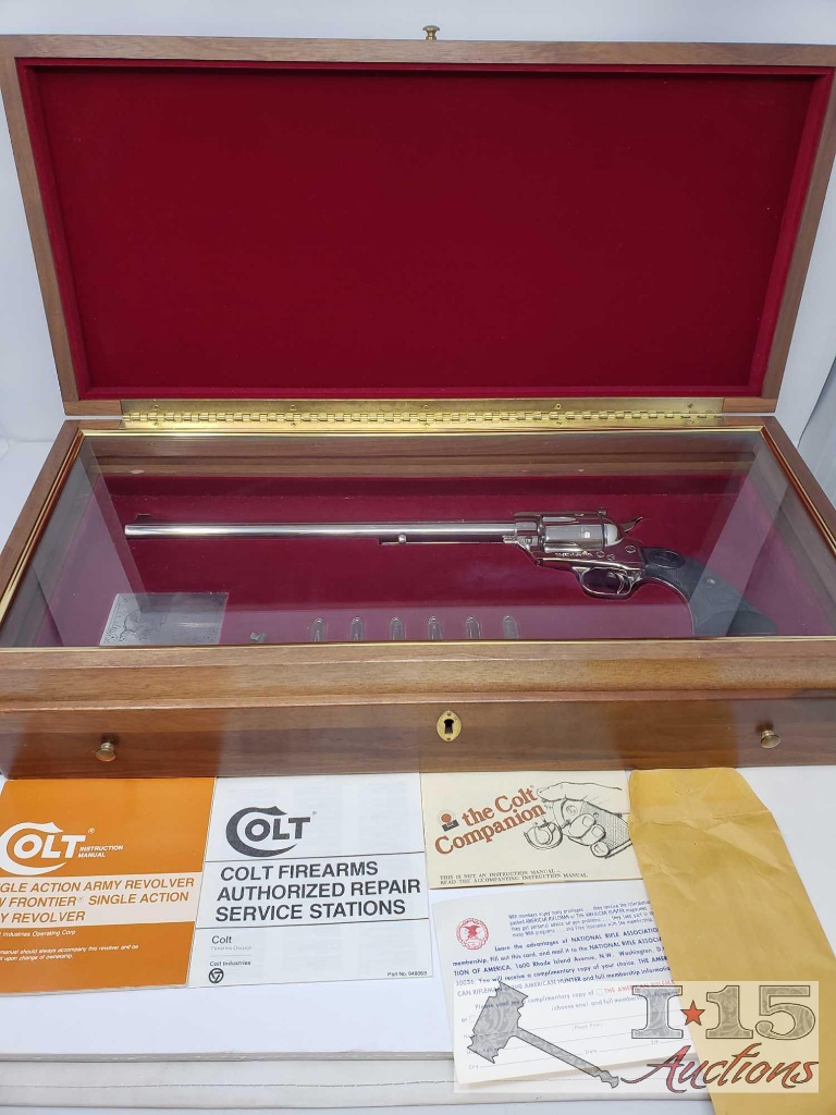 Colt New Frontier Ned Buntline Commemorative .45 Cal Revolver with Case