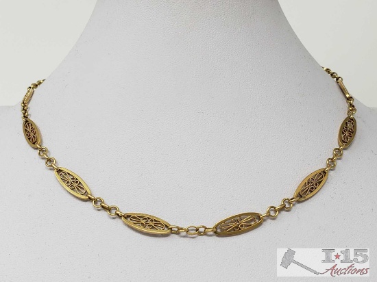 18k Gold Necklace 15.8g, 16"