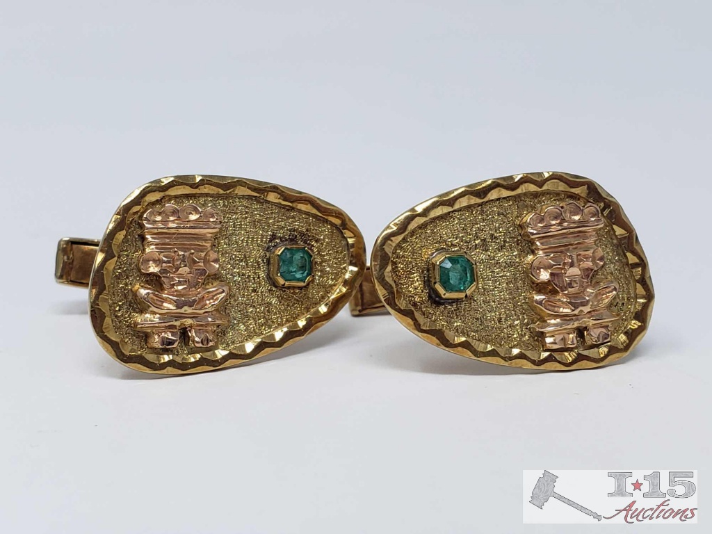 18k Gold Cufflinks 12g