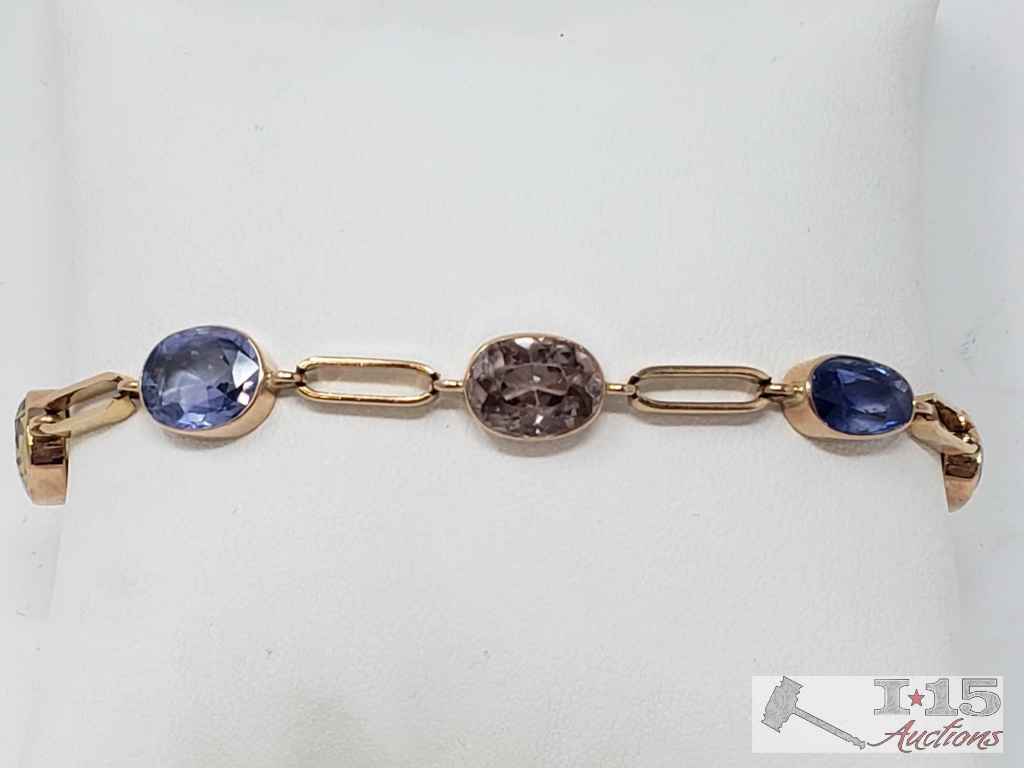 18k Gold Bracelet 14.6g, 8"