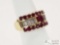 14k Ring with Rubies, 5.4g, Size 5