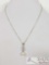 Sterling Silver Necklace with Pendent, 3.2g