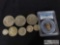 3 Eisenhower Dollars, 1924 Mecury Dime, Graded Quarter, and More