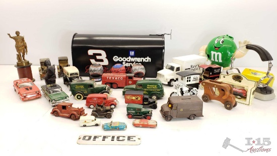 Vintage Steel Cars & Trucks, Snap-on, Texaco, See's Candy, Dale Earnhardt Goodwrench Full Size