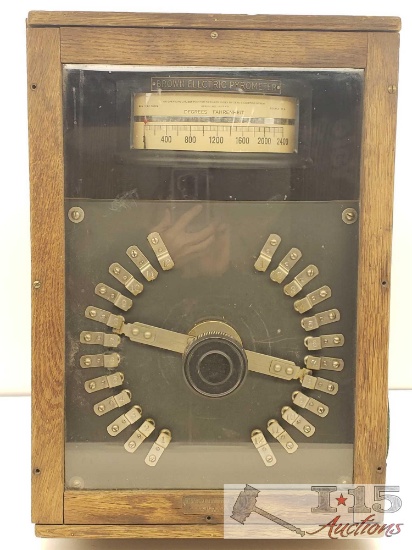 Vintage Brown Electric Pyrometer