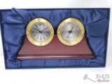 Chass Mantle Quartz Clock and Barometer
