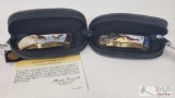 Two of The Franklin Mint Collector Knives, One in Original Box