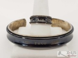 RARE Tiffany & Co Sterling Silver and titanium Ring  and Cuff Bracelet, 49.8g, Ring Size 9.5