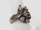 Ladies Sterling Silver Ring, 7g, Size 6.25