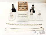 Women's Costume Jewelry Faux Diamond Rings, Bracelets etc