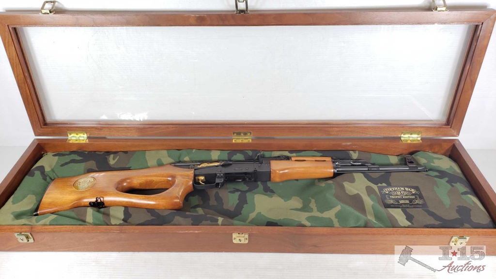 Hungarian SA 85M Vietnam War Trophy Edition AK-47 7.62x39 with Display Case