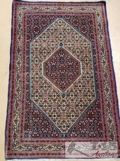 Turkoman Bukhara Handmade Rug from Uzbekistan 4'3" x 5'9"