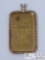 1 Oz. Gold Bar Encrusted with 14k Gold Pendant