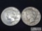 Two 1923 Silver Peace Dollars