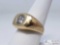 Mens 14k Gold Ring with 1.5 ct. Diamond Ring Size 9.5 Weight 10.7g wit h Current Appraisal $18,800