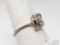 14 White Gold Ring with 1/64ct Center Diamond 1.7g
