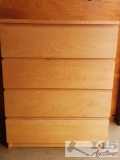 4 Drawer Wood Dresser