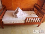 Wood Sleigh Toddler Bed