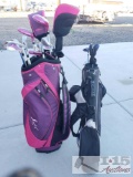 2 Sets Of Wilson Golf Clubs With Bags His & Hers