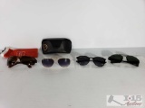 4 Pairs Of Rayban Sunglasses