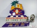 Toyota Grand Prix April 1992 Hanging Ad and Wiston Quantum Smooth Cigarette Store Model