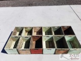 12 Milk Crates in Great Condition, each Measures 18