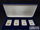 Cased 4 Piece Set of 2004 Gold Eagle Bullion Coins MS 69