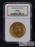 1908 US Saint Gaudens $20 Gold MS-62