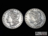 Two 1879 Morgan Silver Dollars