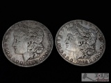 Two 1883 Morgan Silver Dollars