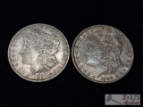 1890 and 1897-S Morgan Silver Dollars