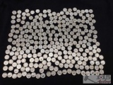 1955-1964 Roosevelt Head Dimes, Various Mints, Not Consecutive, 697g