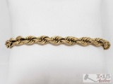 14k Gold Bracelet, 21.4g