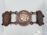 3 Large Cent Coin Bracelet