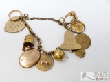 12k Gold Filled Charm Bracelet
