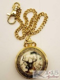 The Franklin Mint National Fish and Wildlife Foundation Pocket Watch