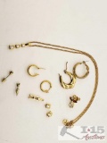 Costume Jewelry, Earings, Necklace, Pin