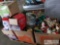 3 Boxes of Christmas Decorations and Box with 7.5ft Christmas Tree
