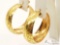 18k Gold Earrings, 10.1g