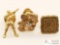 Three 14k Gold Pins, 1 Containing Diamond, 9.8g