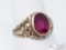 10k Gold Ring with Ruby 4.5g