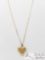 14k Gold Chain with 1/20 10k Gold Filled Locket